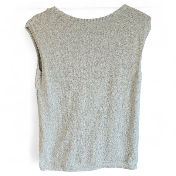 J.Jill Pure Jill Womens Small Spray Dyed Sleeveless Sweater Top Shell Pistachio - Picture 4 of 7